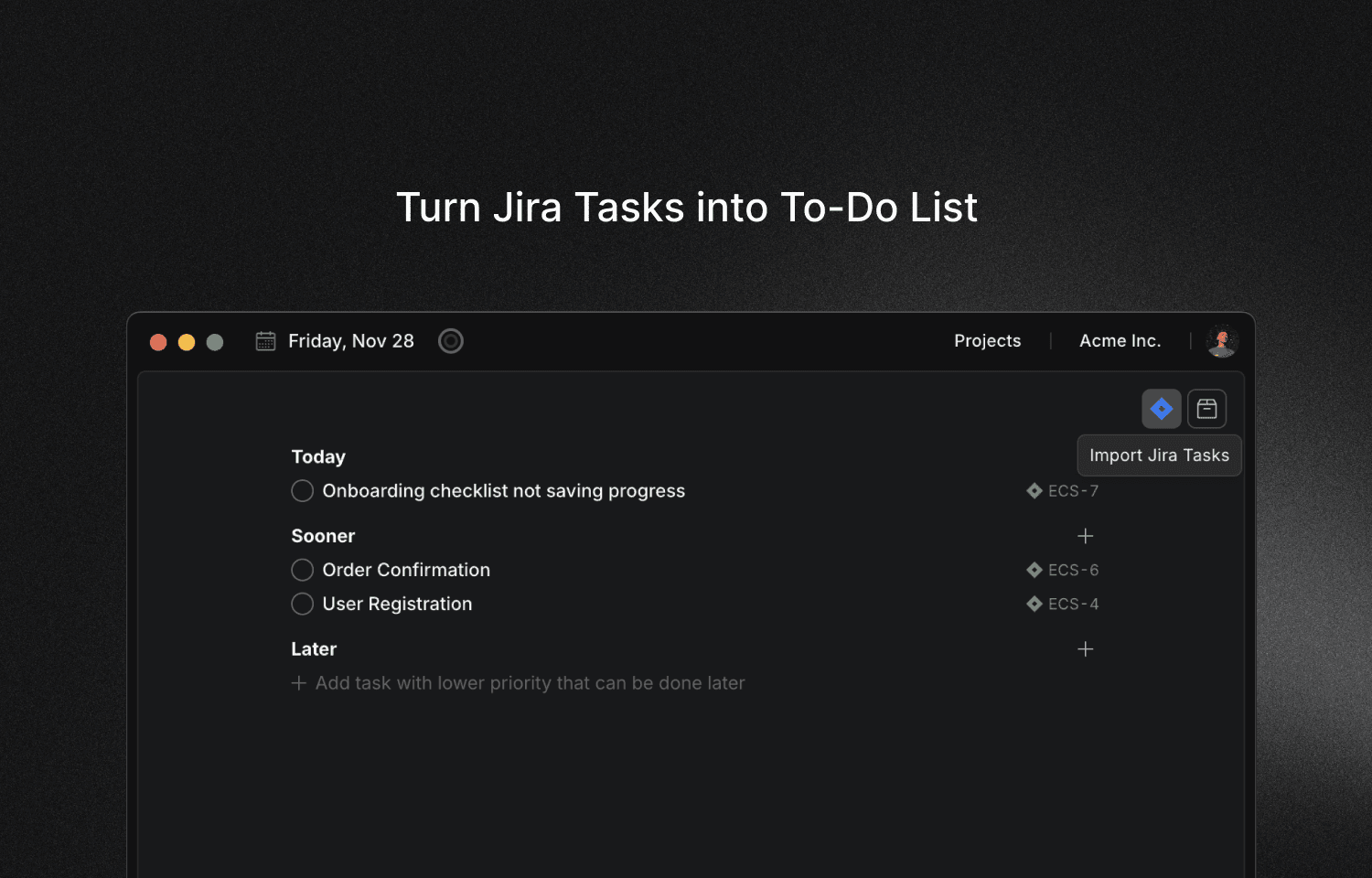 Import issues from Jira