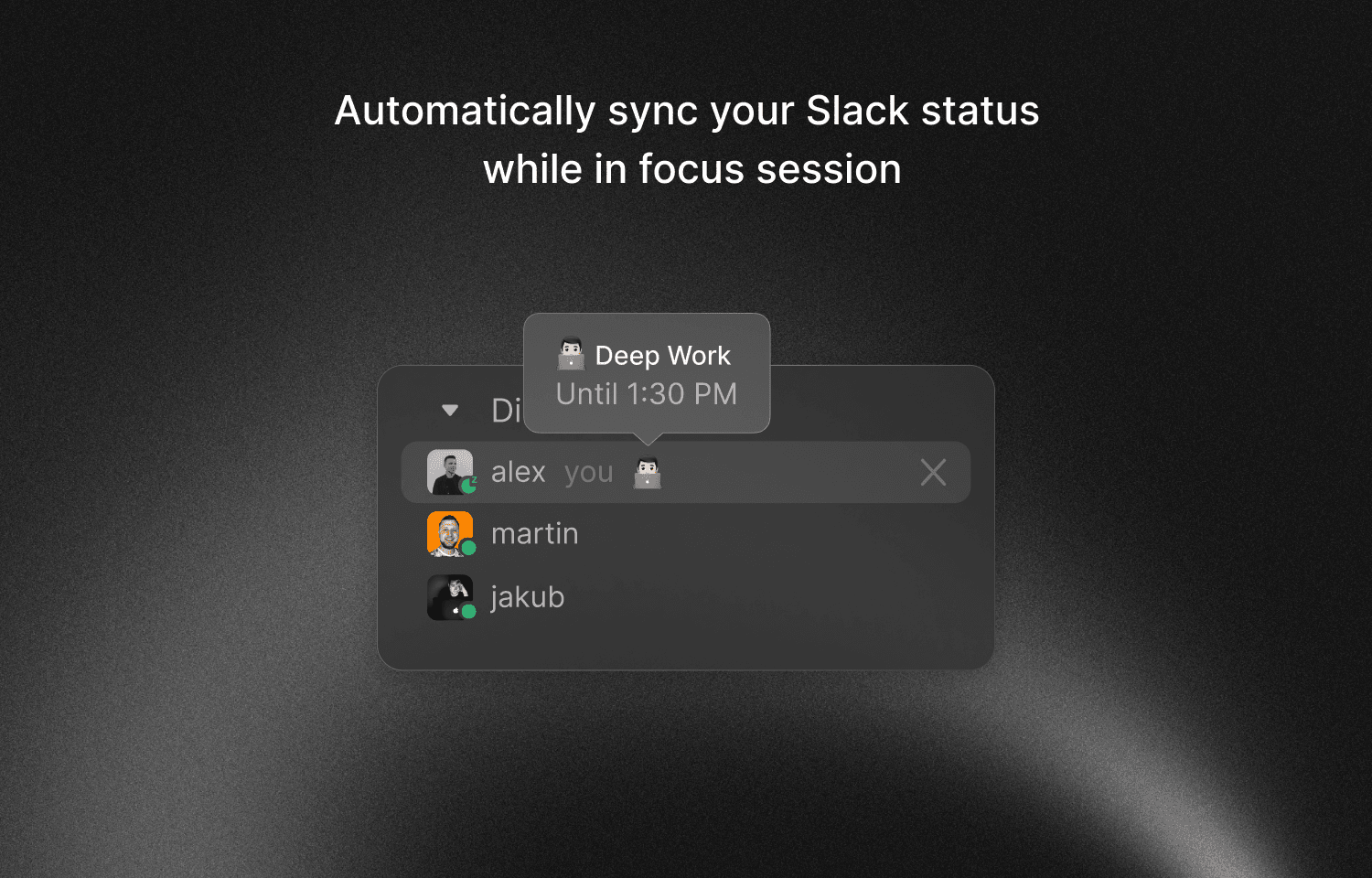 Automatically update your Slack status