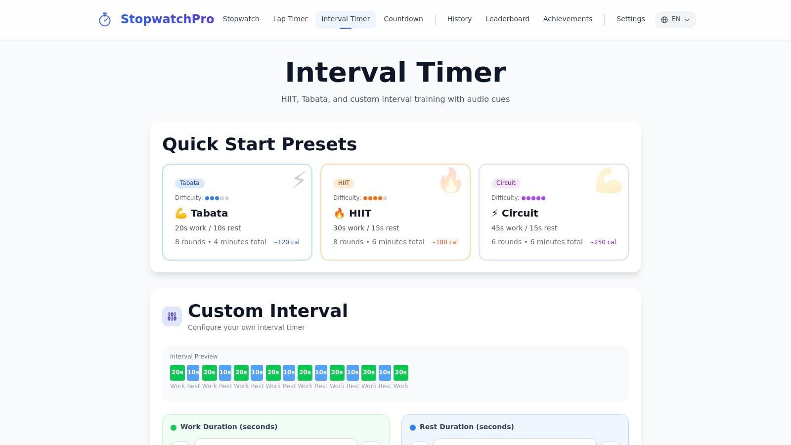 StopwatchPro – Interval Timer