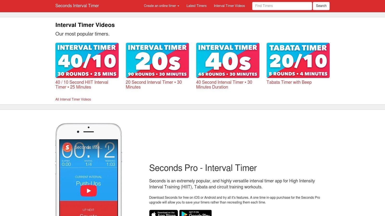 IntervalTimer.com (Seconds’ online timer)